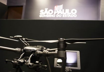 Drone utilizado pela Polícia Militar de São Paulo