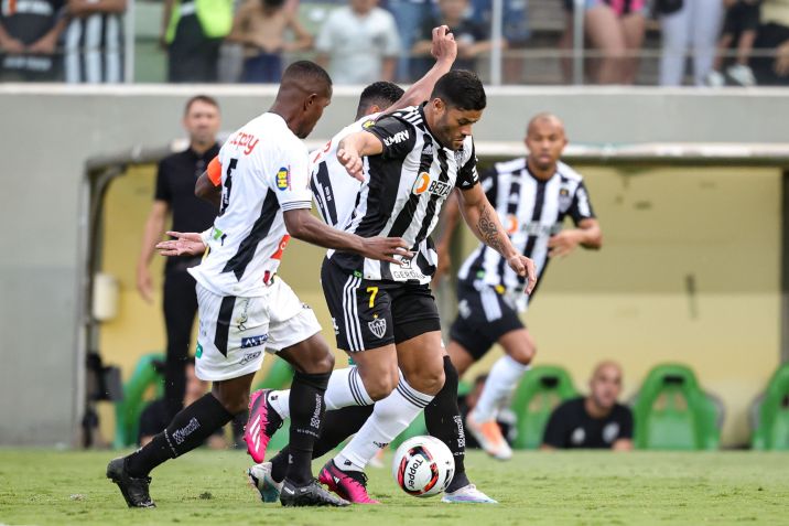 Hulk jogador do Atlético-MG durante partida contra o Athletic Club no estádio Independência pelo campeonato Mineiro 2023 / Agência Estado