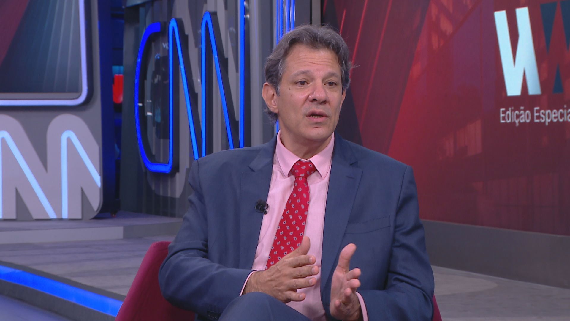 o ministro da Fazenda, Fernando Haddad, em entrevista exclusiva à CNN no WW Especial - 10/03/20023