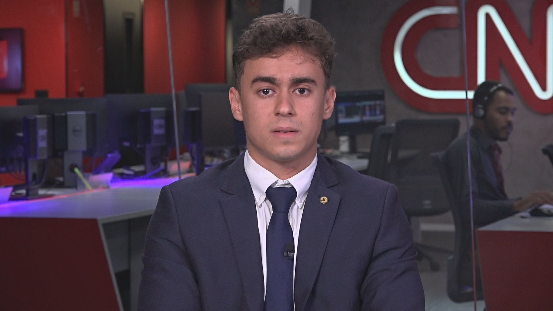 Deputado federal Nikolas Ferreira (PL-MG) em entrevista à CNN