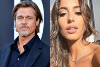 Brad Pitt e namorada 30 anos mais nova fazem aparição rara em evento; veja