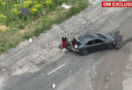 Exclusivo CNN: na Ucrânia, drone guia sobreviventes de ataque para lugar seguro; veja