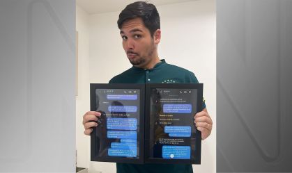 Imagem de destaque do post: Influenciador emoldura xingamentos que teria recebido de Neymar