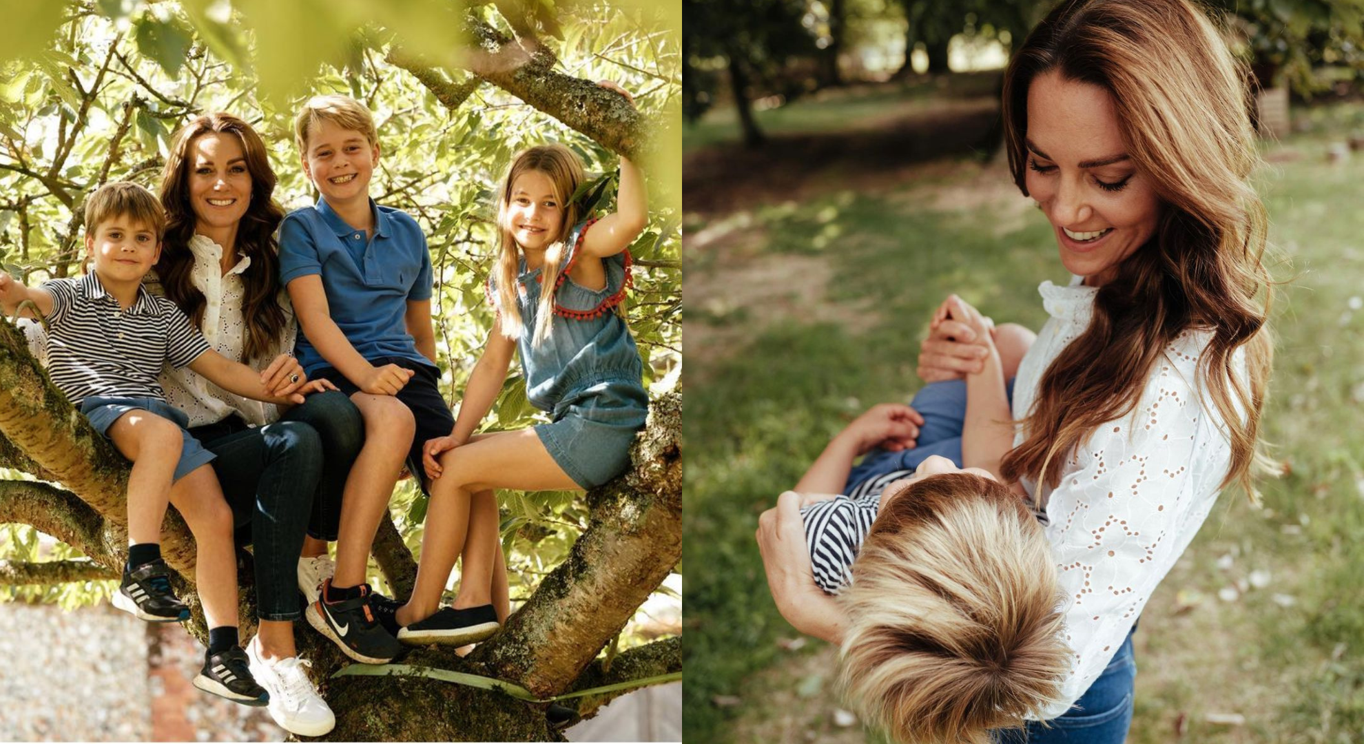 Kate Middleton com os três filhos