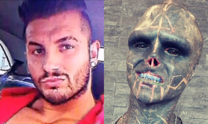 Homem passa por modificações corporais extremas para se tornar um "alien"