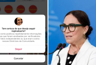 Instagram alerta futuros seguidores de Regina Duarte sobre desinformação
