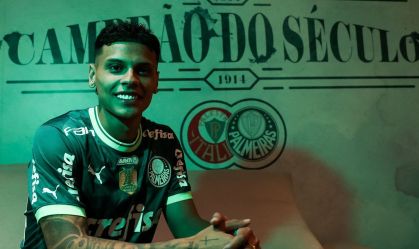 Meia colombiano Richard Ríos, do Palmeiras