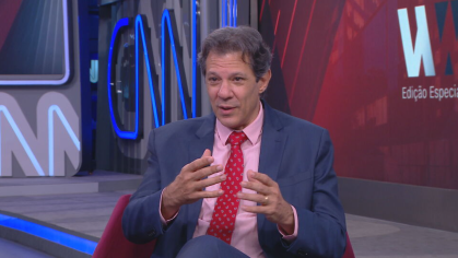 o ministro da Fazenda, Fernando Haddad, em entrevista exclusiva à CNN no WW Especial - 10/03/20023