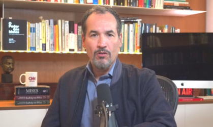 Helio Beltrão, comentarista da CNN, em participação no CNN Arena