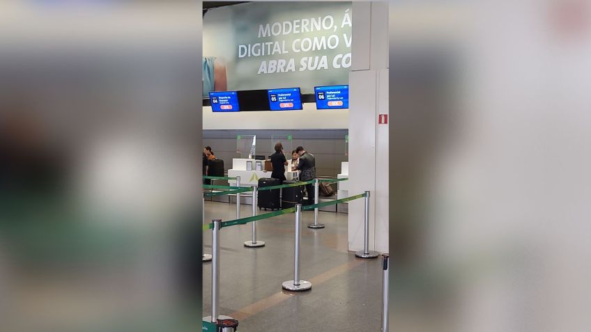 Michelle Bolsonaro faz check-in no aeroporto de Brasília; ex-primeira-dama informou ao PL que viajará aos Estados Unidos nesta terça-feira (14) / Giovanna Inoue / CNN