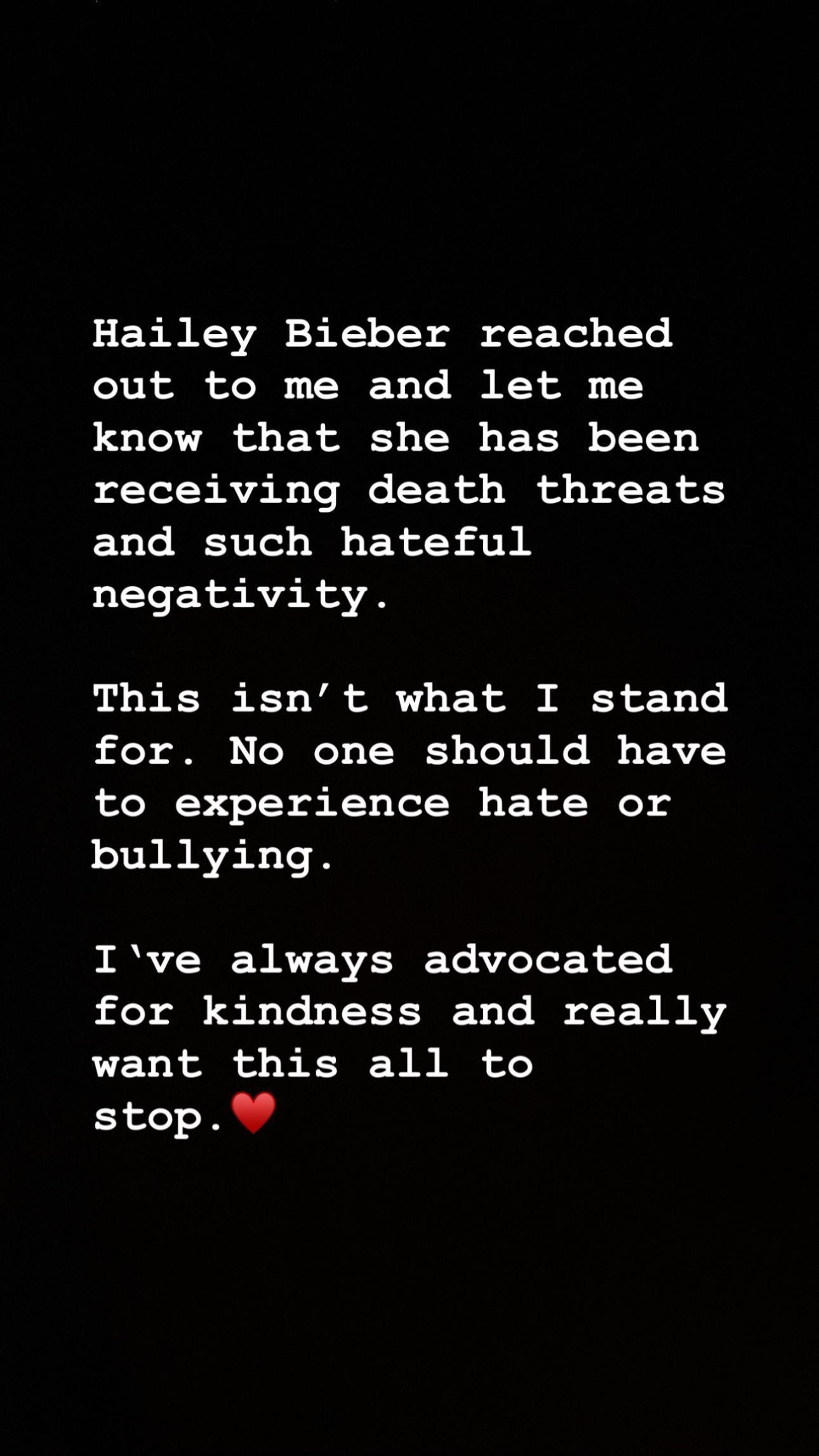 Selena Gomez via Story Instagram
