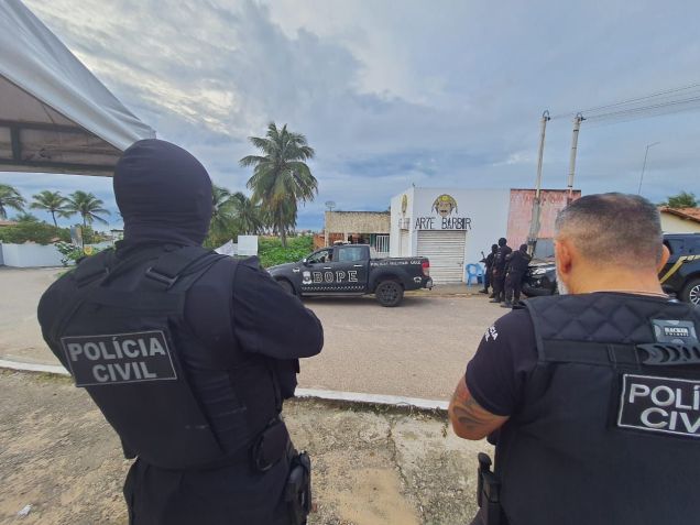 Polícia faz operação contra suspeitos de organizar ataques criminosos no RN / Sesed/Divulgação