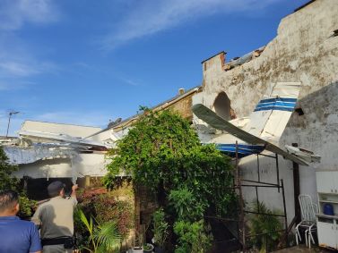 Avião turboélice que caiu sobre casas em Goiânia nesta quarta-feira (22)
