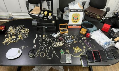 Polícia Civil de São Paulo apreende joias