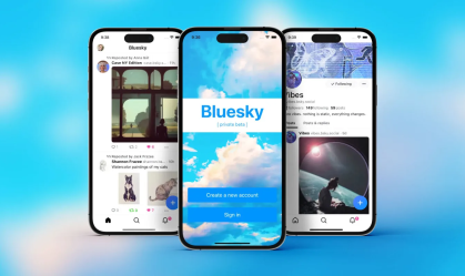 Rede social Bluesky, rival do Twitter