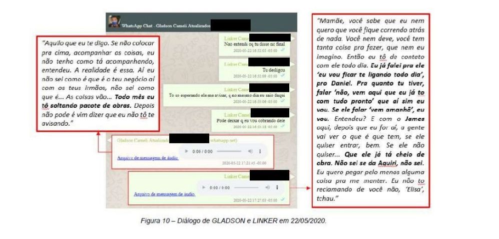 Diálogo de Gladson e Linker / Reprodução