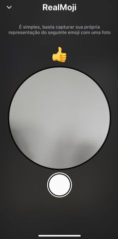 / Tela de emojis do Be Real