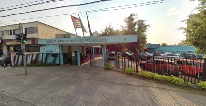 Fachada da Escola Municipal Ângelo Rafael Pellegrino, em São Caetano do Sul (SP)