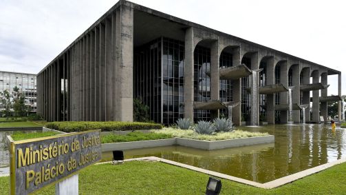 Palácio da Justiça, em Brasília, é sede do Ministério da Justiça
