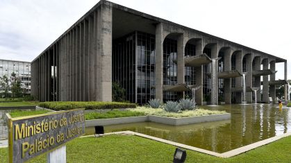 Palácio da Justiça, em Brasília, é sede do Ministério da Justiça