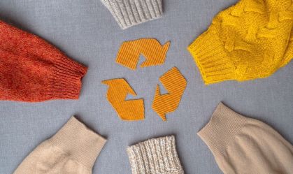 Clothing,Recycling.,Used,Clothes.,Ecological,And,Sustainable,Fashion.,Sleeves,Of