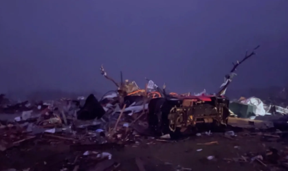 Tornado Silver City Mississippi EUA