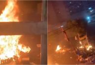 Usuários da Cracolândia colocam fogo em lixo e entram em confronto com polícia