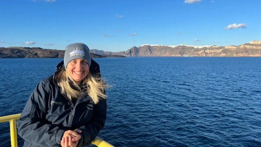 Evi Nomikou estuda Santorini há 20 anos / Antony Morris