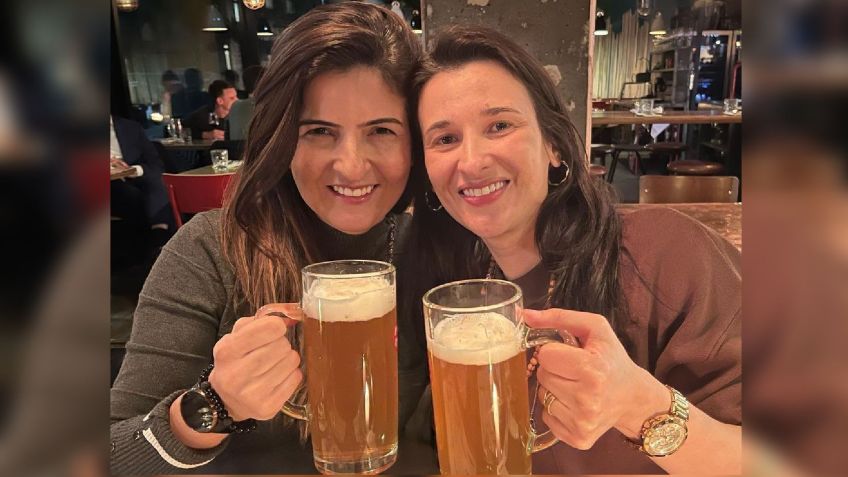 Kátyna Baía e Jeanne Paollini, brasileiras que ficaram presas na Alemanha após terem bagagens trocadas / Reprodução