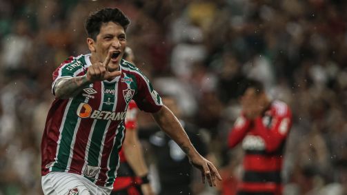 Cano comemora gol marcado pelo Fluminense na final do Carioca.