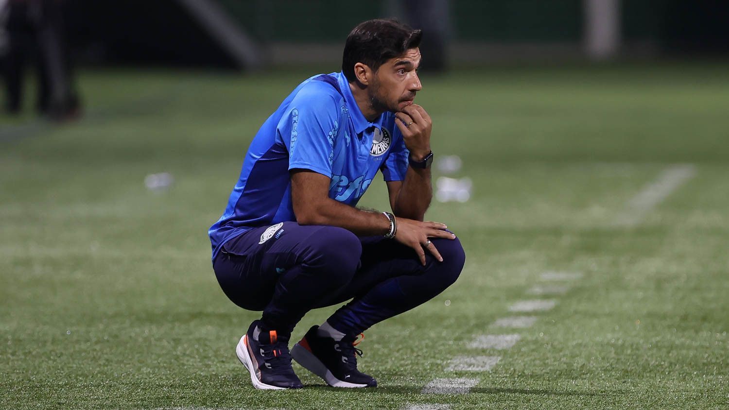Abel Ferreira na vitória do Palmeiras sobre o Tombense