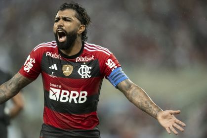 Gabigol na derrota do Flamengo para o Fluminense
