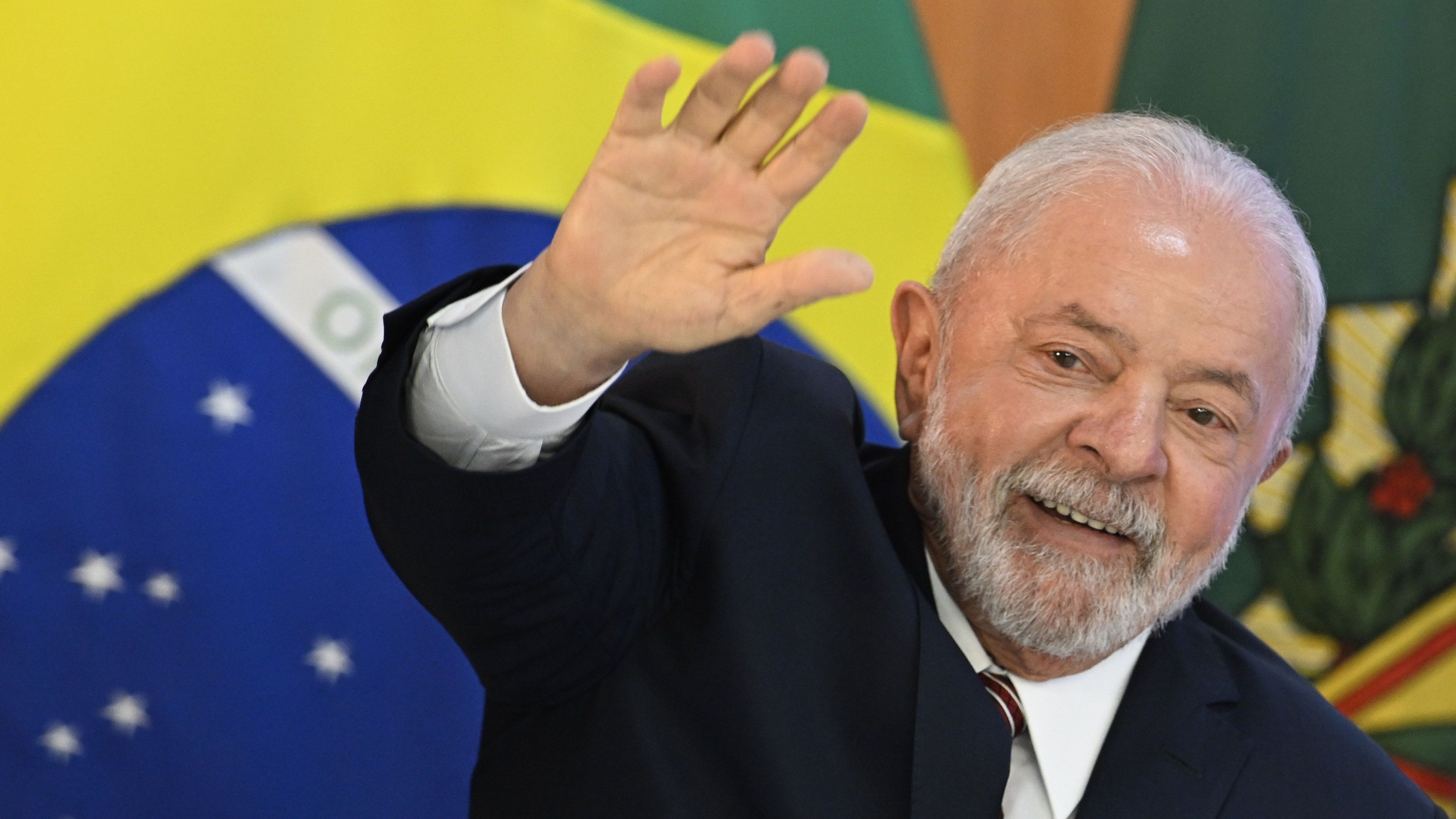 O presidente da república, Luiz Inácio Lula da Silva, participa da reunião ministerial pelos 100 dias de governo, realizada no Palácio do Planalto. 10/04/2023