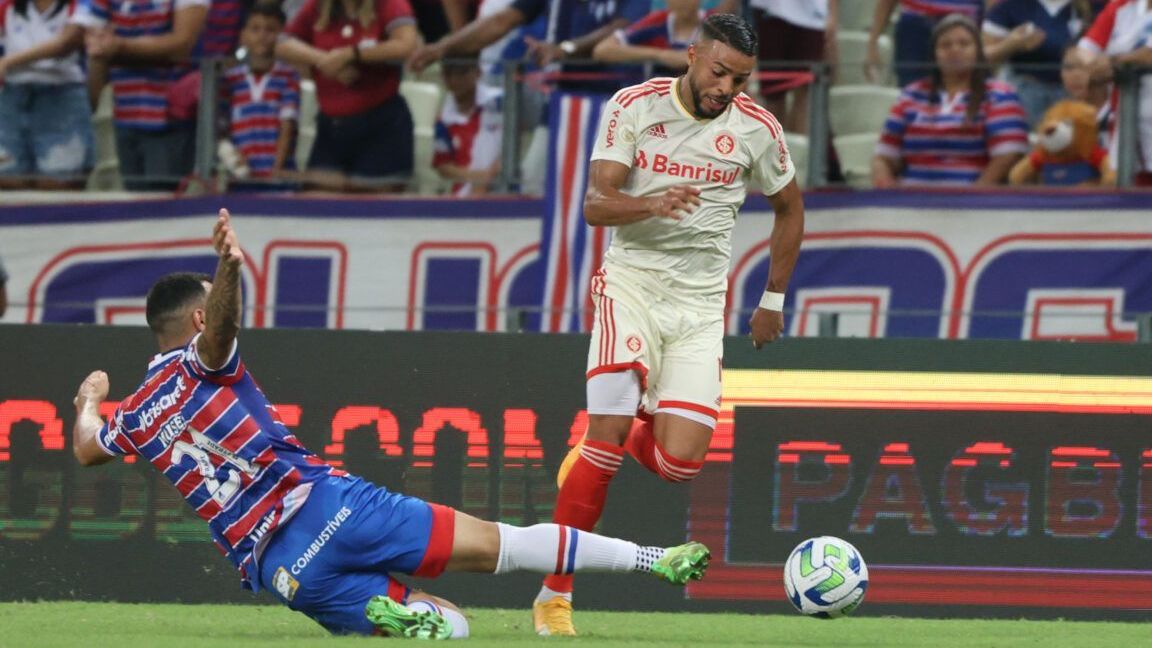 Wanderson marcou o gol do Internacional no Castelão