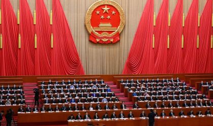 Uma visão geral da sessão de encerramento no Congresso Nacional do Povo (APN), no Grande Salão do Povo, em Pequim, China