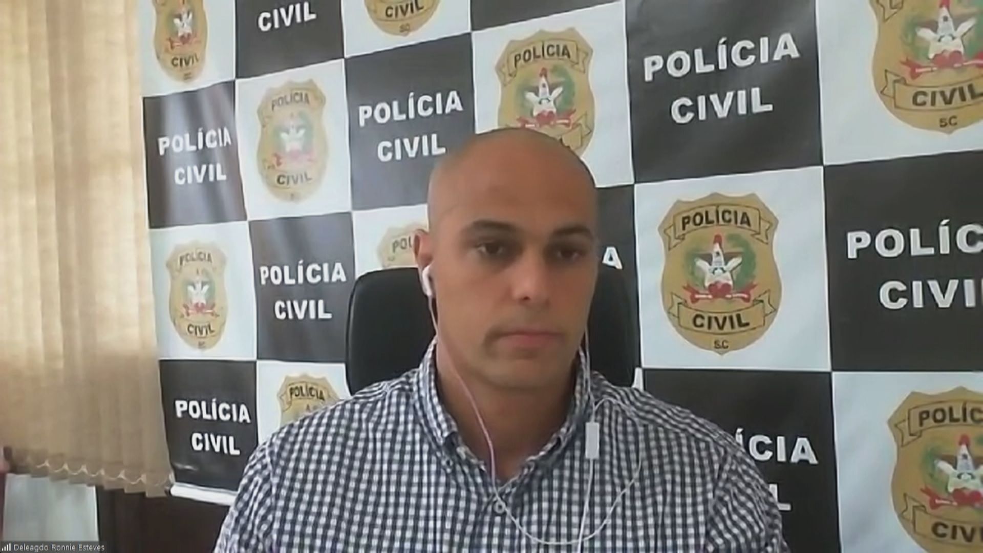 Ronnie Esteves, delegado da Divisão de Investigações Criminais de Santa Catarina