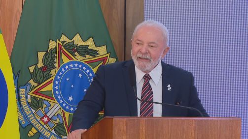 Presidente Luiz Inácio Lula da Silva (PT) faz balanço dos 100 dias de governo em cerimônia em Brasília