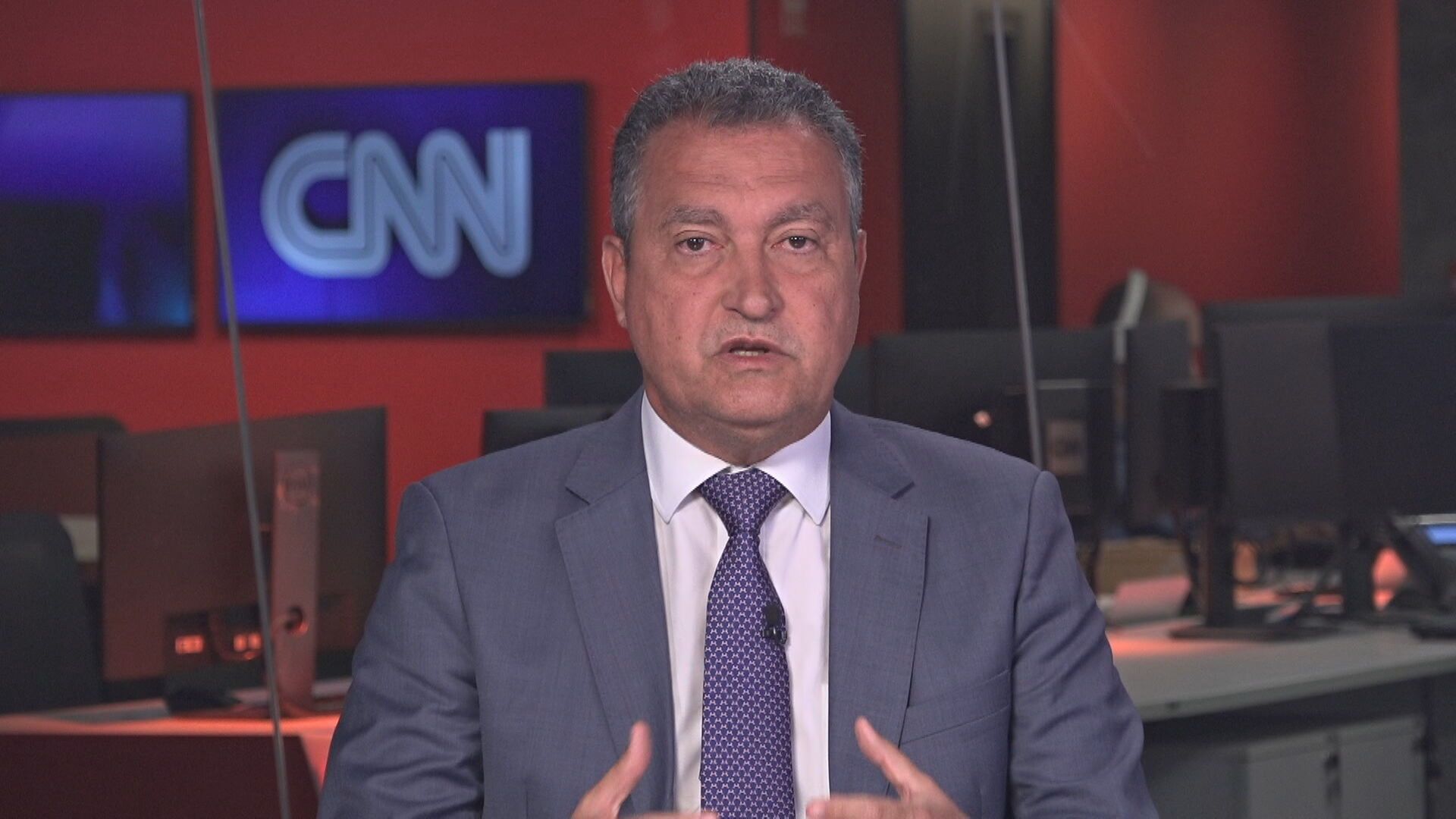 O ministro-chefe da Casa Civil, Rui Costa, em entrevista à CNN