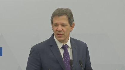 Ministro da Fazenda, Fernando Haddad (PT), concede entrevista coletiva em viagem oficial à China