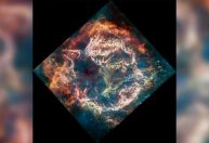 Telescópio captura “monstro verde” dentro de uma jovem supernova