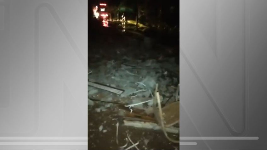 Explosão atinge condomínio em Campos do Jordão / Reprodução/Redes Sociais