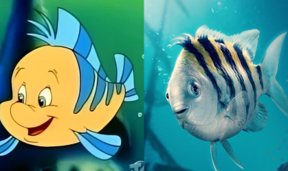 Cansado? Fãs de “A Pequena Sereia” criticam aparência de Linguado na versão live action