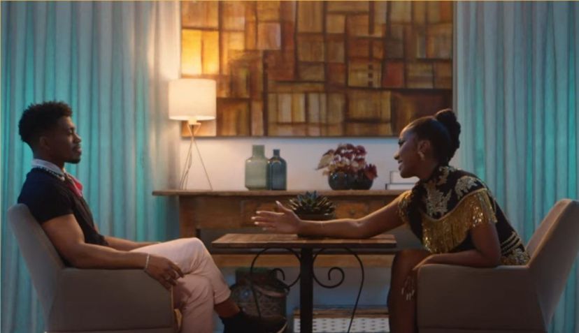 Carol Novaes e Hudson Mendes no episódio reencontro na primeira temporada de Casamento às Cegas / Reprodução/Netflix