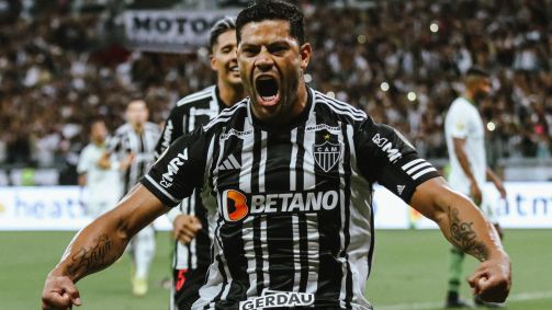 Hulk comemora um dos gols do Atlético Mineiro na final contra o América