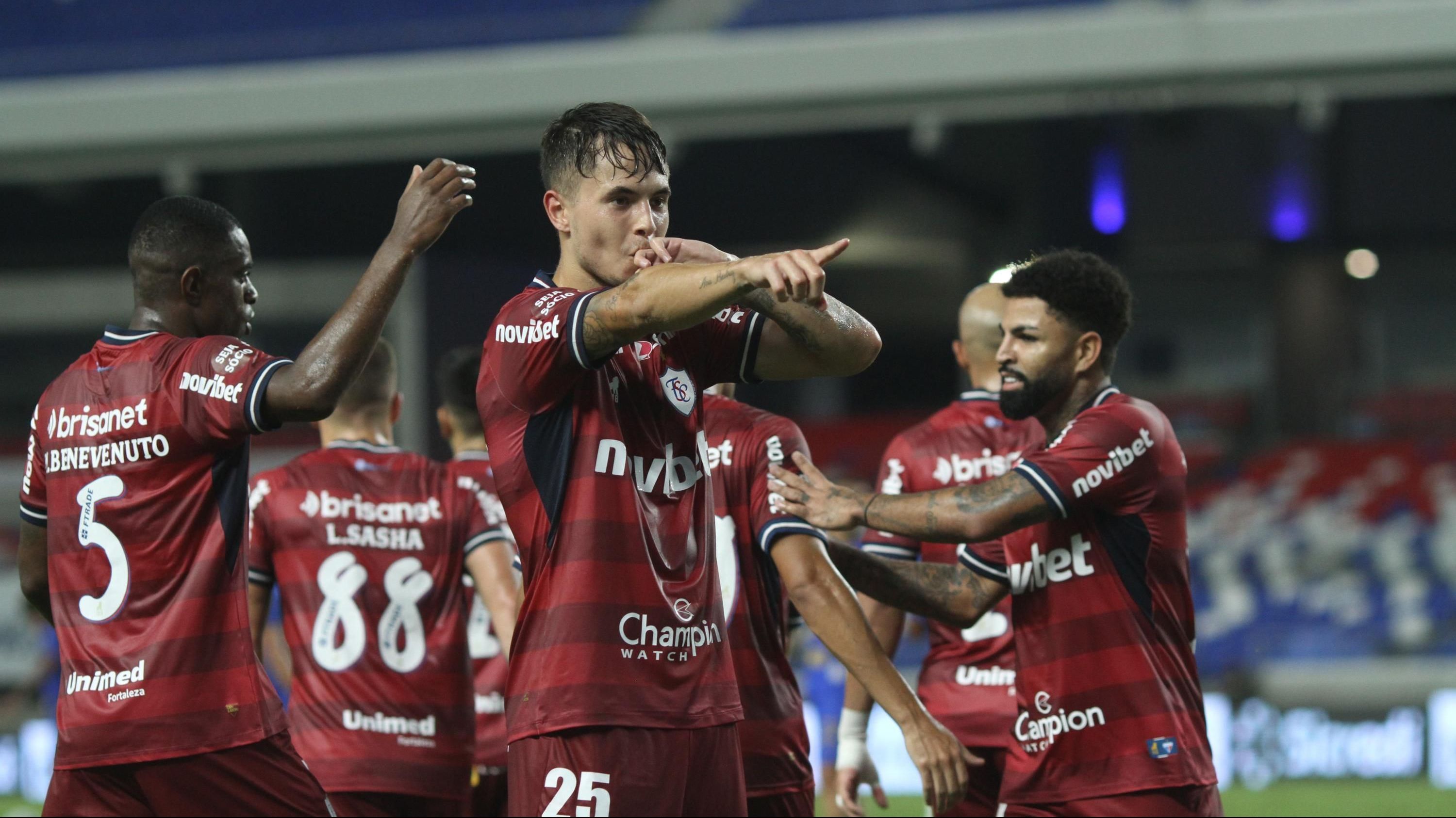 Zanocelo marcou seu primeiro gol com a camisa do Fortaleza
