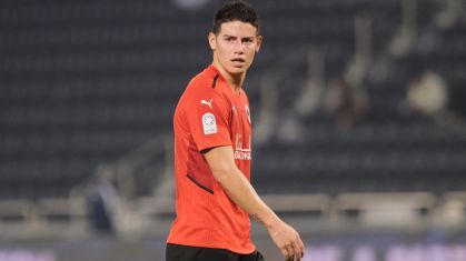 James Rodriguez quando ainda atuava pelo Al Rayyan, do Catar