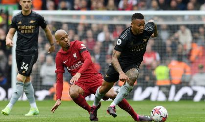 Inglês: Empate eletrizante entre Liverpool e Arsenal tem três gols de brasileiros