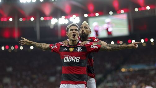 Pedro marcou dois gols na vitória do Flamengo pela Libertadores