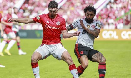 No Beira-Rio, Internacional vence Flamengo de virada pelo Brasileirão