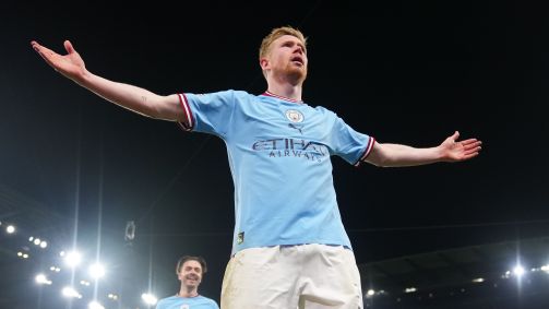 De Bruyne marcou duas vezes na vitória do City diante do Arsenal